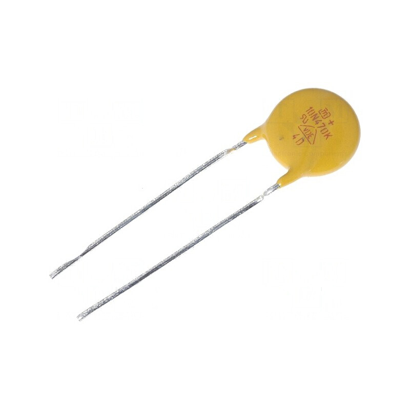 Varistor oxid de metal 30VAC 38VDC 47V ±10% 500A 7,4J | Electronic-mag.ro | Componente Electronice