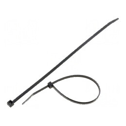 Colier de strângere poliamidă 190mm negru 135N | Electronic-mag.ro | Componente Electronice