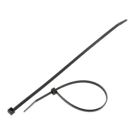 Colier de strângere poliamidă 190mm negru 135N | Electronic-mag.ro | Componente Electronice