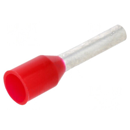 Vârf tub de capăt cupru 1mm² 8mm cositorit crimpat izolată | Electronic-mag.ro | Componente Electronice