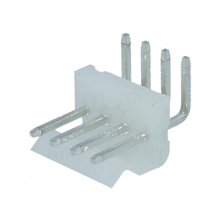 Conector cablu-placă soclu tată 3,96mm PIN 4 THT 250V 7A | Electronic-mag.ro | Componente Electronice
