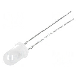 LED 5mm alb rece 1120-1560mcd 30° convex | Electronic-mag.ro | Componente Electronice