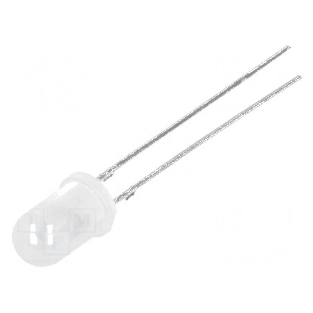 LED 5mm alb rece 1120-1560mcd 30° convex | Electronic-mag.ro | Componente Electronice