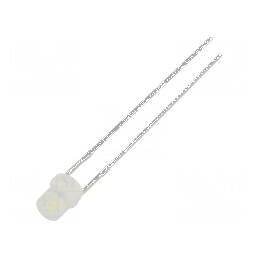 LED 3mm Alb Rece 330-500mcd 140° Plat | Electronic-mag.ro | Componente Electronice