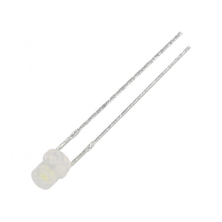 LED 3mm Alb Rece 330-500mcd 140° Plat | Electronic-mag.ro | Componente Electronice