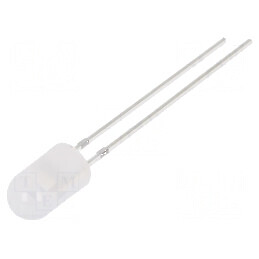 LED 5mm alb rece 750-1120mcd 30° convex | Electronic-mag.ro | Componente Electronice
