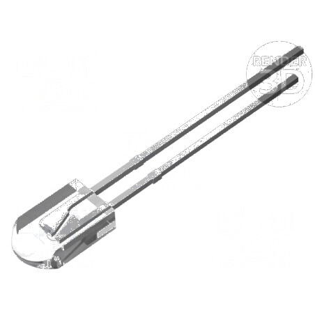 LED 5mm alb rece 1560-2180mcd 100° convex | Electronic-mag.ro | Componente Electronice
