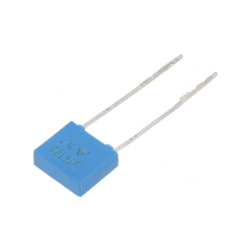 Condensator poliester 0,1uF 63VAC 100VDC 5mm ±10% THT | Electronic-mag.ro | Componente Electronice