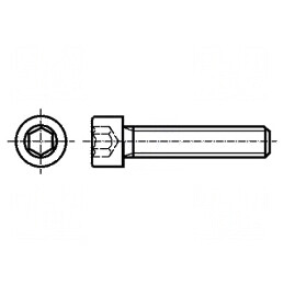Şurub M6x20 cu cap rotund imbus HEX 5mm DIN 912 | Electronic-mag.ro | Componente Electronice