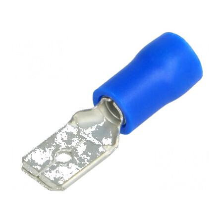 Terminal plat 6,3mm pentru cablu 1,5÷2,5mm2, tată 0,8mm crimpat | Electronic-mag.ro | Componente Electronice
