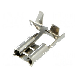 Terminal plat 6,3mm mamă 0,5-1mm2 crimpat pe cablu | Electronic-mag.ro | Componente Electronice