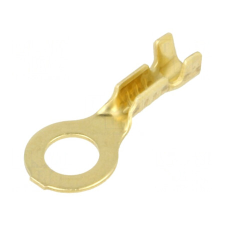 Vârf inelar M5 crimpat neizolat alamă 0,5-1mm2 | Electronic-mag.ro | Componente Electronice