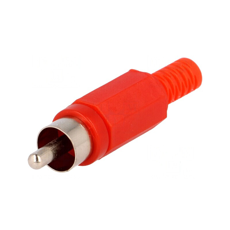 Conector RCA mufă tată roșu cu manșon drept pentru lipire | Electronic-mag.ro | Componente Electronice Conector RCA mufă tată roșu cu manșon drept pentru lipire | Electronic-mag.ro | Componente Electronice