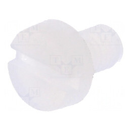 Şurub M3x5 0,5 cu cap rotund crestat din poliamidă | Electronic-mag.ro | Componente Electronice