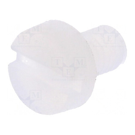 Şurub M3x5 0,5 cu cap rotund crestat din poliamidă | Electronic-mag.ro | Componente Electronice