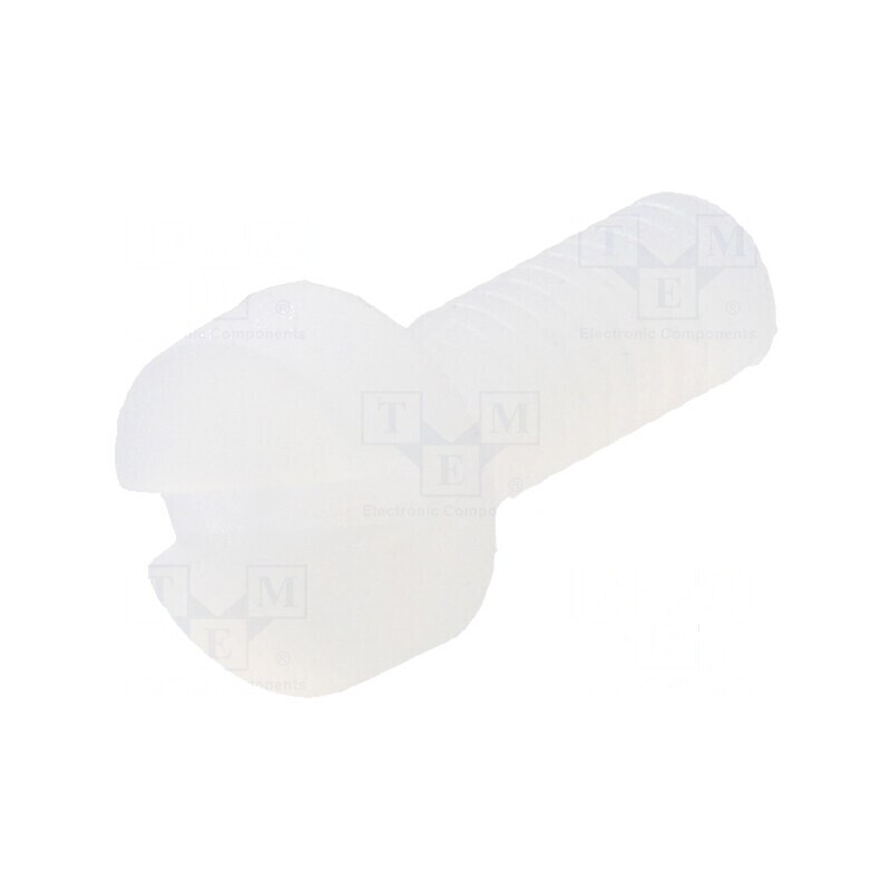 Şurub M3x8 cu cap rotund crestat din poliamidă | Electronic-mag.ro | Componente Electronice Şurub M3x8 cu cap rotund crestat din poliamidă | Electronic-mag.ro | Componente Electronice