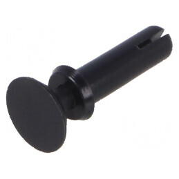 Diblu poliamidă 10mm, diametru orificiu 3,1mm, negru | Electronic-mag.ro | Componente Electronice