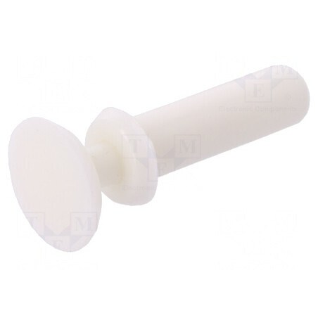 Diblu poliamidă alb 10mm pentru montaj 3,6mm | Electronic-mag.ro | Componente Electronice