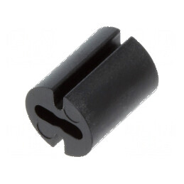 Bucșă de distanțare LED neagră Øext 4,8mm ØLED 3mm Lungime 6mm | Electronic-mag.ro | Componente Electronice