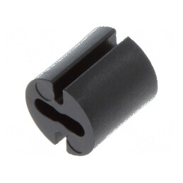 Bucșă distanțare LED 4,8mm neagră 5mm | Electronic-mag.ro | Componente Electronice