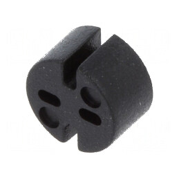 Bucșă de distanțare LED 5,1mm neagră | Electronic-mag.ro | Componente Electronice
