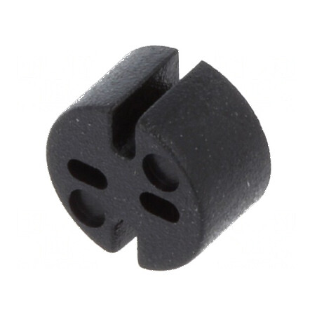 Bucșă de distanțare LED 5,1mm neagră | Electronic-mag.ro | Componente Electronice