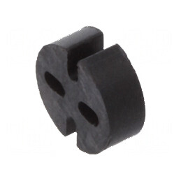 Bucșă de distanțare LED neagră Øext: 5,1mm ØLED: 5mm Lung: 2mm | Electronic-mag.ro | Componente Electronice