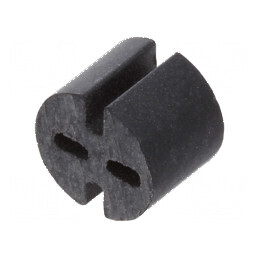 Bucșă de distanțare LED 5,1mm neagră 4mm | Electronic-mag.ro | Componente Electronice