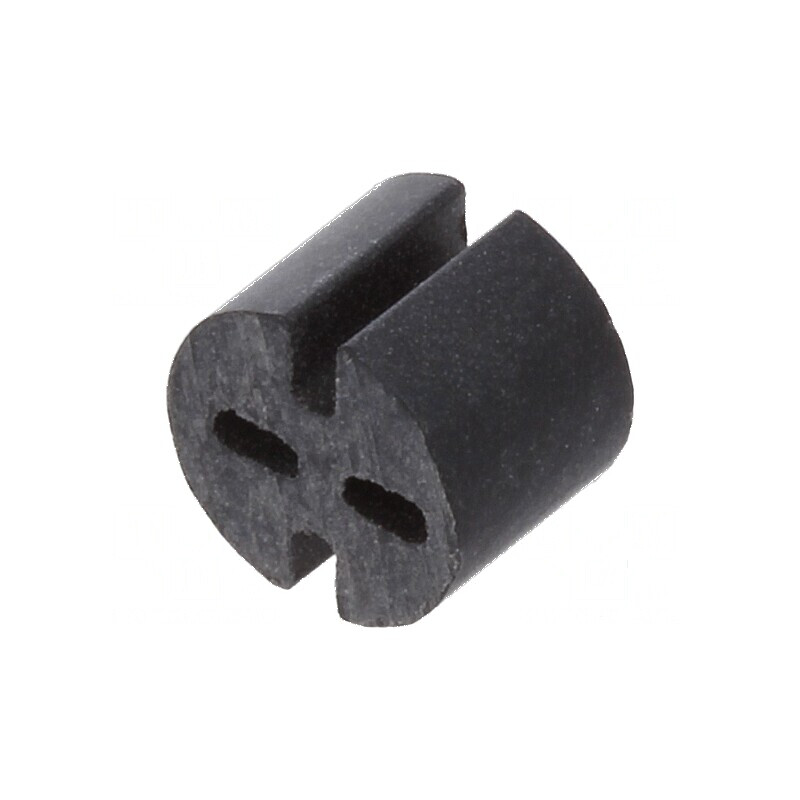Bucșă de distanțare LED 5,1mm neagră 4mm | Electronic-mag.ro | Componente Electronice