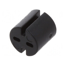 Bucșă de distanțare LED 5,1mm neagră | Electronic-mag.ro | Componente Electronice