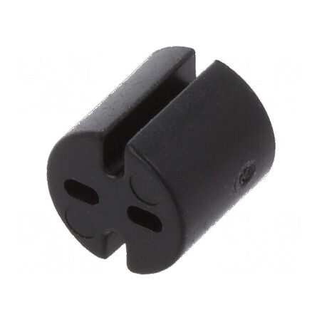 Bucșă de distanțare LED 5,1mm neagră | Electronic-mag.ro | Componente Electronice