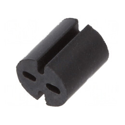 Bucșă de distanțare LED 5,1mm neagră | Electronic-mag.ro | Componente Electronice