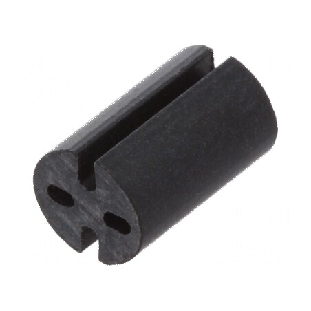 Bucșă de distanțare LED neagră Øext: 5,1mm ØLED: 5mm Lungime: 8mm | Electronic-mag.ro | Componente Electronice