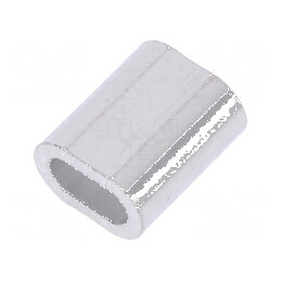 Inel de prindere din aluminiu pentru cabluri Ø3mm L11mm | Electronic-mag.ro | Componente Electronice