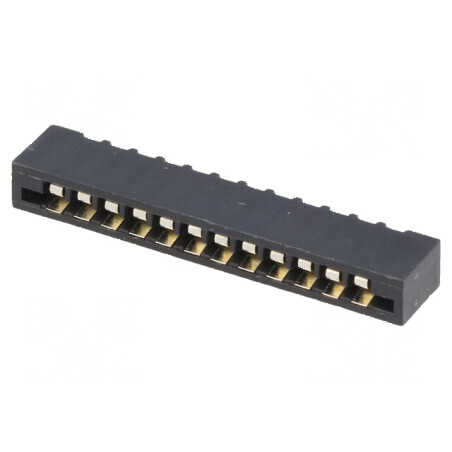 Conector FFC/FPC drept 12 pini Non-ZIF THT cositorit 20mΩ | Electronic-mag.ro | Componente Electronice