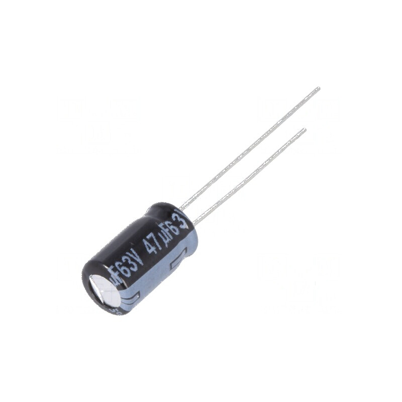 Condensator electrolitic low ESR THT 47uF 63V Ø6,3x11,2mm | Electronic-mag.ro | Componente Electronice Condensator electrolitic low ESR THT 47uF 63V Ø6,3x11,2mm | Electronic-mag.ro | Componente Electronice