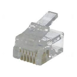 Conector RJ12 6 contacte bronz-fosfor aurit UL94V-2 | Electronic-mag.ro | Componente Electronice