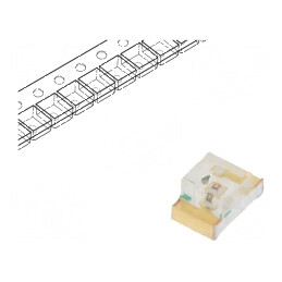 LED SMD 0805 galben 80-150mcd 2x1,25x1,1mm 140° 20mA 75mW | Electronic-mag.ro | Componente Electronice