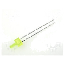 LED galben 2mm 3÷8mcd 70° plat 4,8x2,5mm | Electronic-mag.ro | Componente Electronice