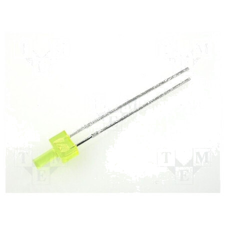 LED galben 2mm 3÷8mcd 70° plat 4,8x2,5mm | Electronic-mag.ro | Componente Electronice