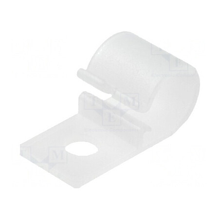 Clipsuri poliamidă natural 4,6mm | Electronic-mag.ro | Componente Electronice