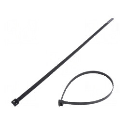 Colier de strângere poliamidă 350mm 7,6mm 533N negru | Electronic-mag.ro | Componente Electronice