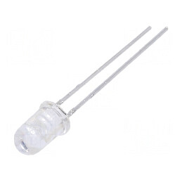 Emițător IR 5mm transparent 40° 940nm THT 100mA 150mW | Electronic-mag.ro | Componente Electronice