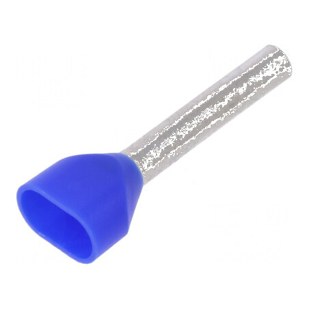 Vârf tub de capăt izolată dublă cupru 2,5mm² 18mm cositorit | Electronic-mag.ro | Componente Electronice