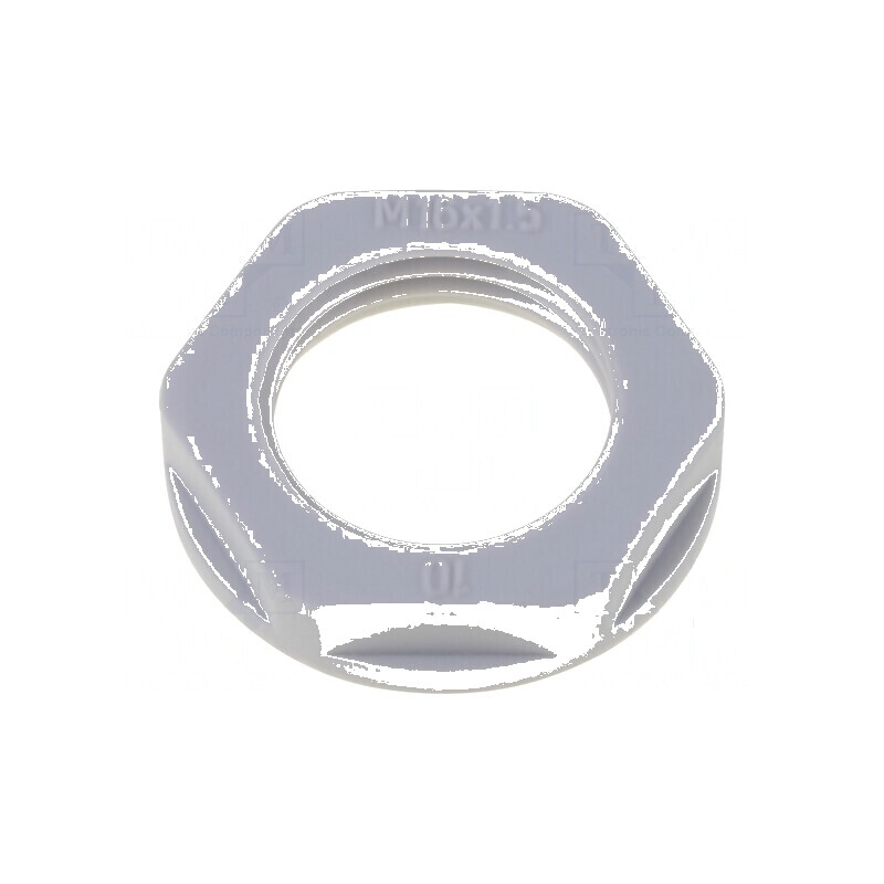 Piuliță M20 poliamidă 26mm gri -40÷100°C filet metric | Electronic-mag.ro | Componente Electronice