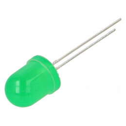 LED Verde 2900mcd 60° Convex 10mm | Electronic-mag.ro | Componente Electronice