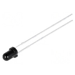 Fotodiodă IR PIN 3mm THT 940nm 10nA convex neagră | Electronic-mag.ro | Componente Electronice
