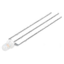 LED 3mm galben/verde 60° convex nr.term: 3 | Electronic-mag.ro | Componente Electronice