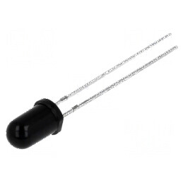 Fotodiodă IR PIN 5mm THT 940nm convexă neagră | Electronic-mag.ro | Componente Electronice