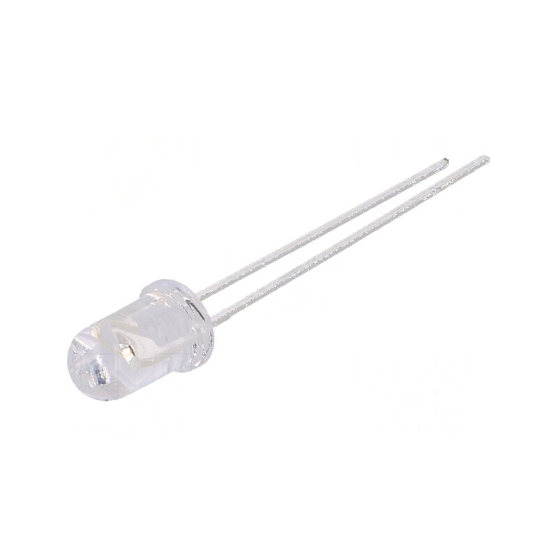 LED 5mm roșie 1000-1600mcd 60° convex | Electronic-mag.ro | Componente Electronice